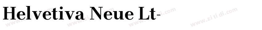 Helvetiva Neue Lt字体转换